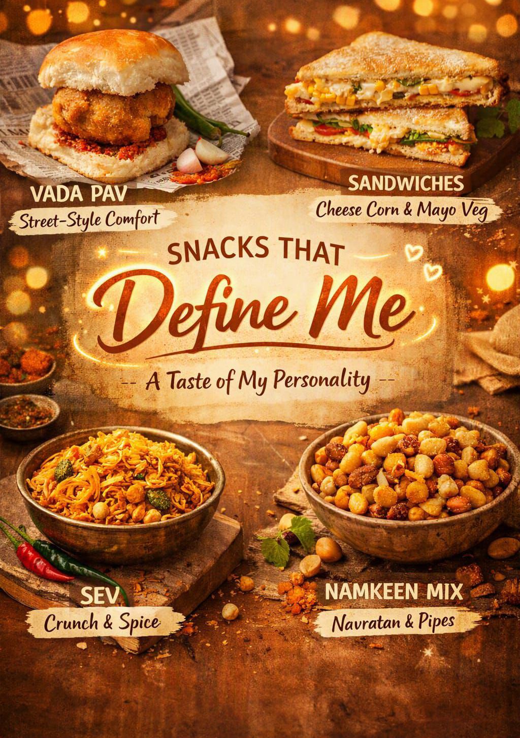 ?✨ Four Snacks to Know More About Me.
